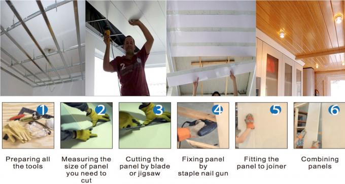 Hojas de madera del revestimiento de madera de la pared del vinilo