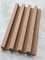Precio de fábrica panel de pared interior de madera de grano wpc panel decorativo de rejilla panel de PVC acanalado