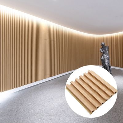 Paneles de pared acanalados WPC huecos de 23MM de espesor para exteriores