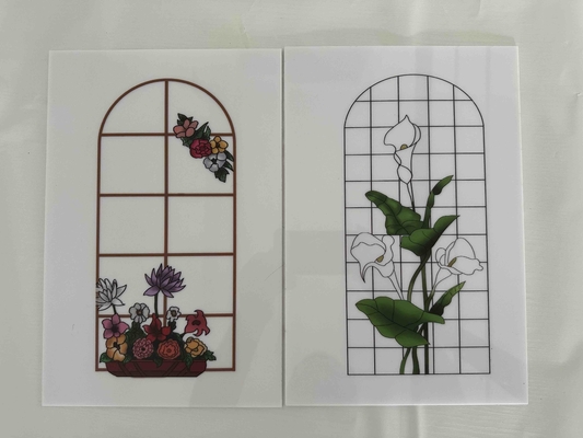 decorada lámina de poliestireno para México impresión de color planchas de poliestireno blanco