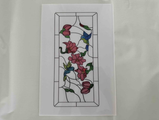Impresión de flores de poliestireno, laminas de plástico en color para las puertas