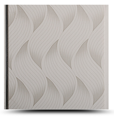 Diseños de colores populares Panel de PVC para el techo y la pared Wave Impreso Pvc de baño Panel de pared impermeable Panel de tablero para el baño