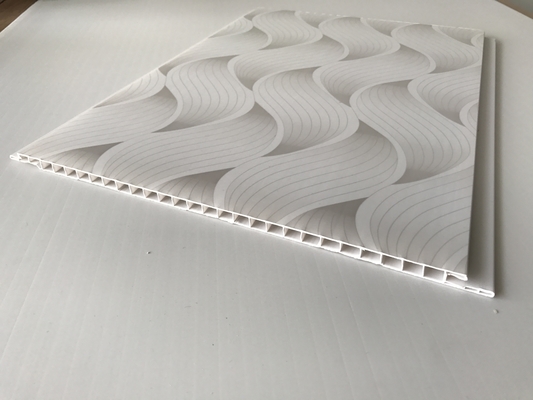 Diseños de colores populares Panel de PVC para el techo y la pared Wave Impreso Pvc de baño Panel de pared impermeable Panel de tablero para el baño