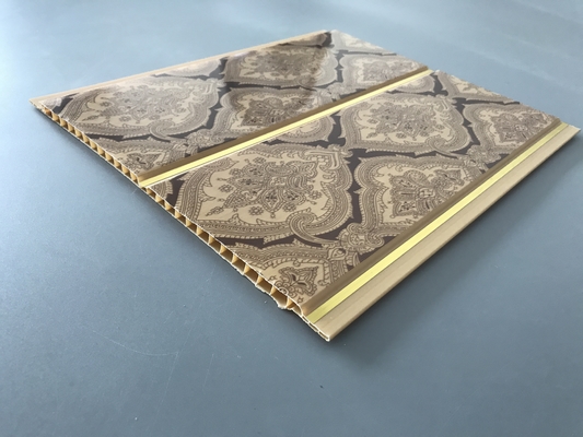 200 línea de oro de impresión los paneles del × 6m m del PVC del techo para la decoración del restaurante