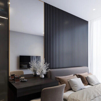 Panel acanalado WPC ignífugo con muestra gratuita y 20 años de vida útil garantizada