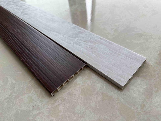Línea de ropa de PVC de color de madera flexible y anti arañazos para una protección de bajo mantenimiento