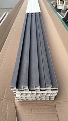 Paneles de pared 3D de PVC con revestimiento de madera de WPC