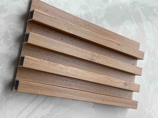 Grilla de WPC de 160 mm de pizarra 3D Pvc paneles de pared flotantes a prueba de agua