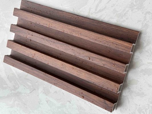Grilla de WPC de 160 mm de pizarra 3D Pvc paneles de pared flotantes a prueba de agua