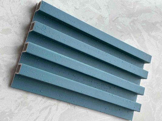 Grilla de WPC de 160 mm de pizarra 3D Pvc paneles de pared flotantes a prueba de agua