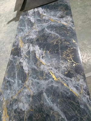 Revestimiento UV de paneles de pared de pvc resistente al agua diseños de color de mármol