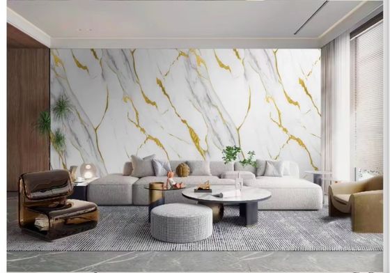 Paneles de mármol UV sólidos de PVC impermeables para decoración de paredes 1220х2440х3mm