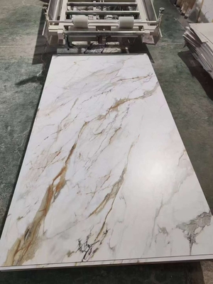 Panel de PVC UV paneles de pared de mármol resistentes al agua paneles decorativos de alto brillo