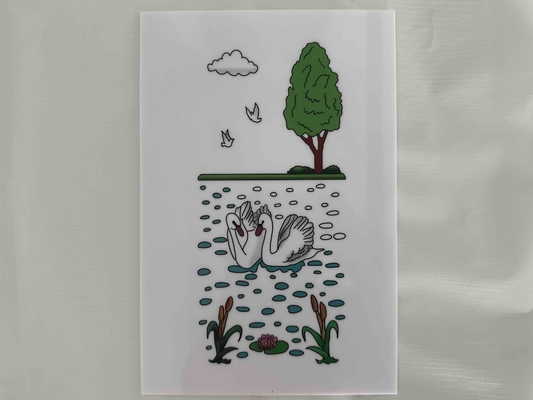 Impresión de flores de poliestireno, laminas de plástico en color para las puertas