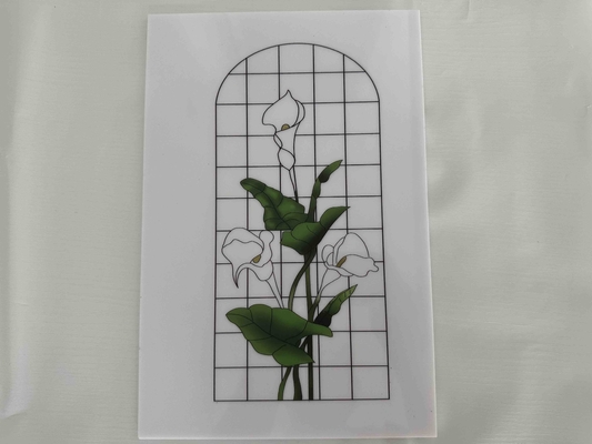 Impresión de flores de poliestireno, laminas de plástico en color para las puertas