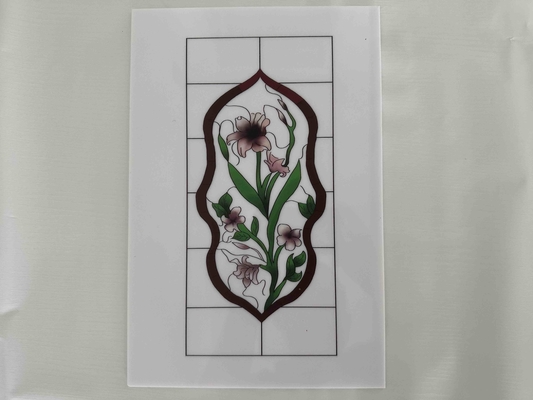 Impresión de flores de poliestireno, laminas de plástico en color para las puertas