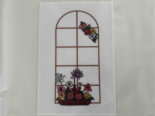 Impresión de flores de poliestireno, laminas de plástico en color para las puertas