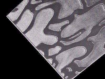 2 mm de textura Hojas de poliestireno para la puerta de la ducha Varios patrones Hojas PS claras para tabiques