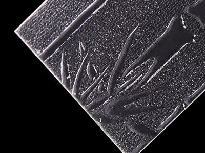 2 mm de textura Hojas de poliestireno para la puerta de la ducha Varios patrones Hojas PS claras para tabiques