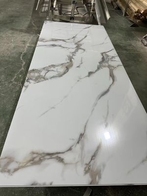 Láminas de mármol UV de color popular para decoración de paredes interiores, fáciles de instalar