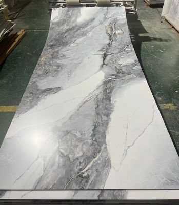 Láminas de mármol UV de color popular para decoración de paredes interiores, fáciles de instalar