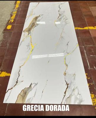 Láminas de mármol de PVC UV 3D populares de 3 mm para paneles de pared decorativos SPC para paneles de yeso