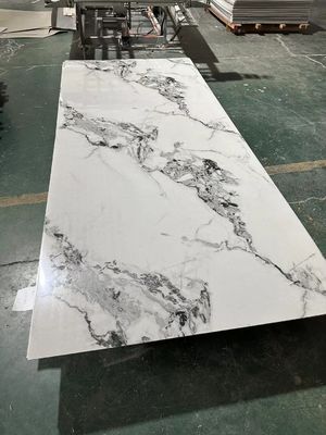 Nuevas láminas de pvc de mármol UV 3D hojas de mármol UV populares planchas de mármol de yeso panel de pared decorativo SPC