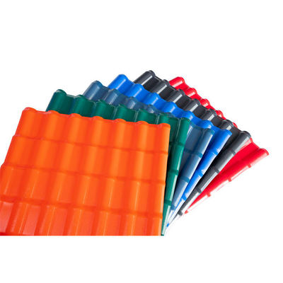 Hoja de techo corrugada de PVC anti-UV exterior resistente al fuego Populares tejas de techo de plástico UPVC Tejas sintéticas con recubrimiento ASA