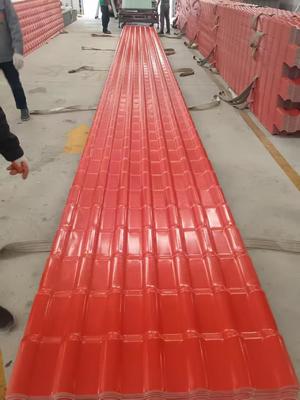 ASA Revestimiento Colonial Tejas PVC hojas de techado UPVC Material de construcción Techo exterior PVC Wave Español azulejos de resina sintética