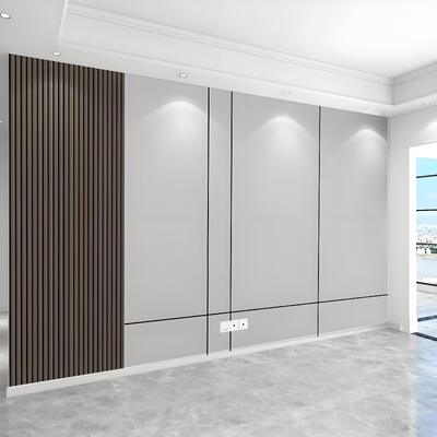 5 mm/8 mm de espesor placa de cristal de carbono bambú fibra de carbón chapa de espuma de madera chapa de PVC para decoración de paredes interiores