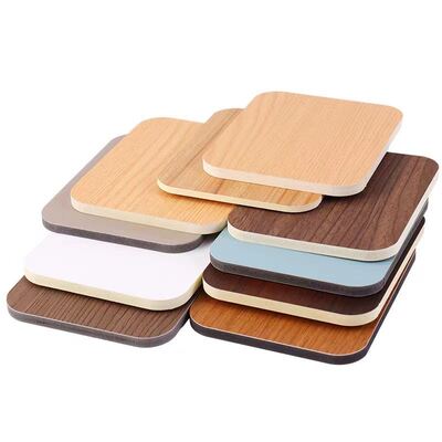 8mm 4ft * 8ft Panel de pared de PVC de madera grande para paredes interiores Decorativa hoja de cristal de carbono