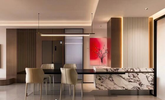 China bambú fibra de carbón veneer de madera PVC tablero de pared de bambú 5mm tablero de pared de WPC veneer panel de pared fácil de instalar panel de pared de PVC