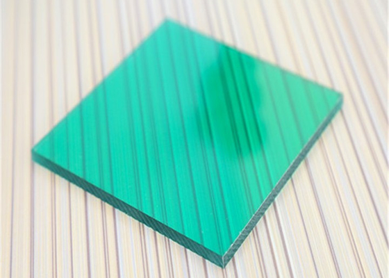 Color verde del panel irrompible del policarbonato para la salida del garaje de subterráneo