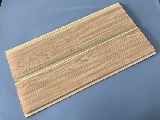 × 250 7 milímetros del × los 5.95M del PVC de madera de los paneles de instalación fácil de la forma media del surco